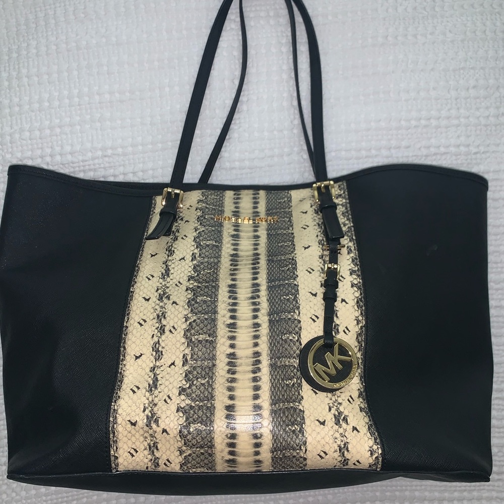Michael Kors Jetset Python Tote - image 1